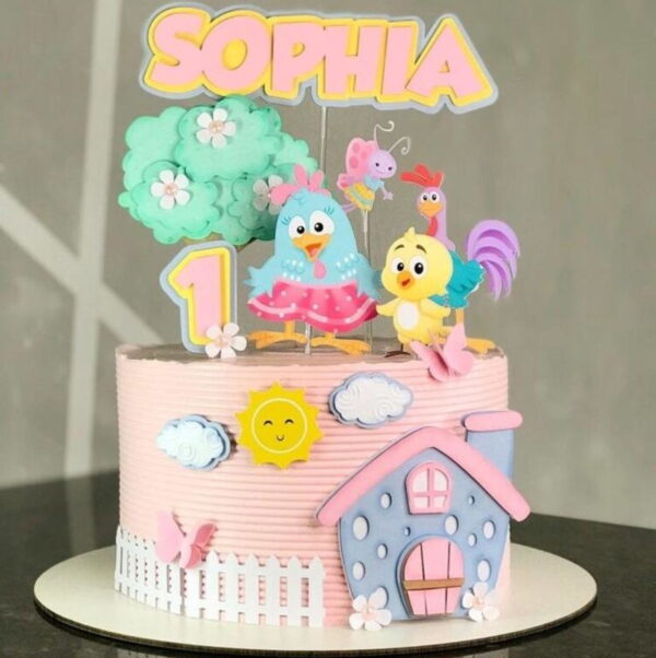 Arquivo De Corte Topo De Bolo Galinha Pintadinha