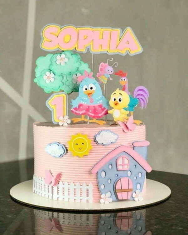 Arquivo de Corte Topo de Bolo Galinha Pintadinha Studio