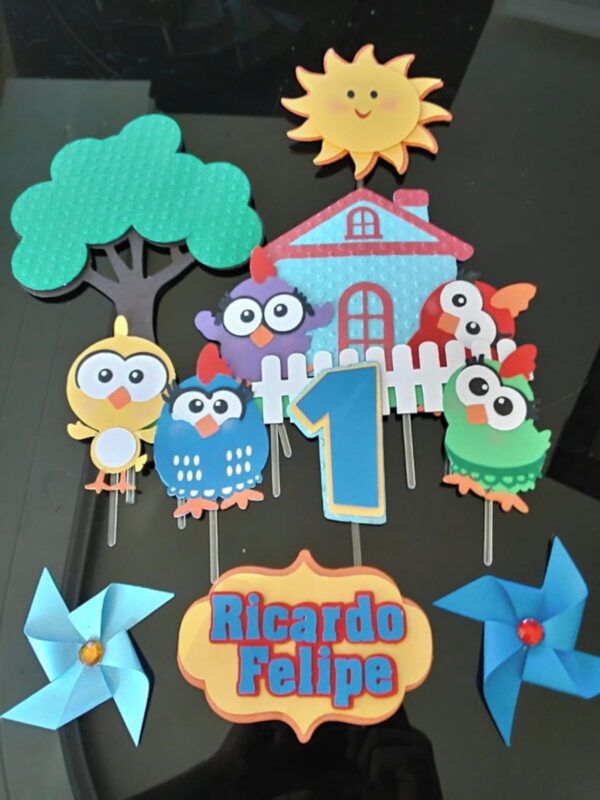 Arquivo de Corte -Topo de Bolo Galinha Pintadinha-STUDIO