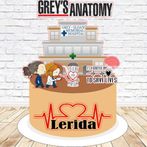 Arquivo de Corte Topo de Bolo Greys Anatomy Studio