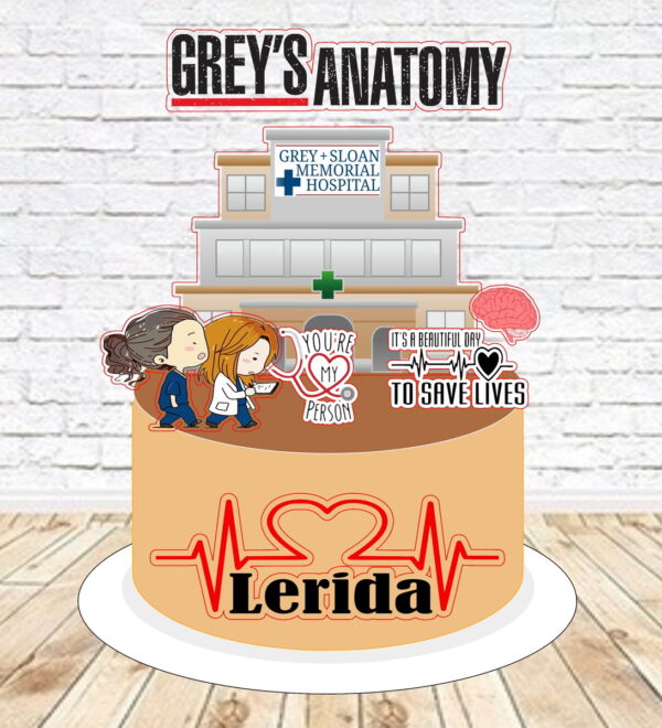 Arquivo de Corte Topo de Bolo Greys Anatomy Studio