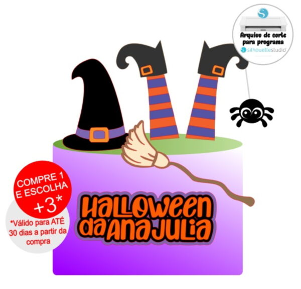 Arquivo de Corte Topo de Bolo Halloween