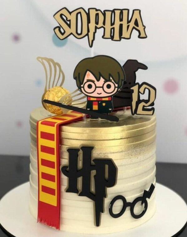 Arquivo de corte topo de bolo Harry Potter