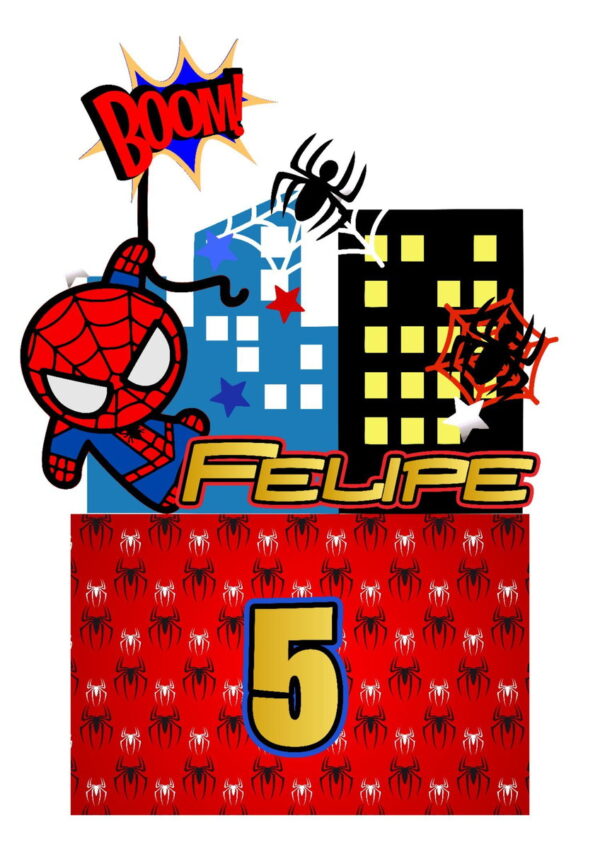 Arquivo de corte Topo de Bolo Homem Aranha 03