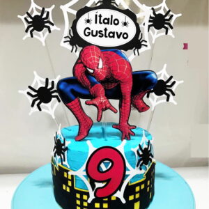 Arquivo de Corte Topo de Bolo Homem Aranha -005