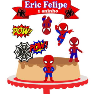Arquivo de corte Topo de Bolo Homem Aranha 02