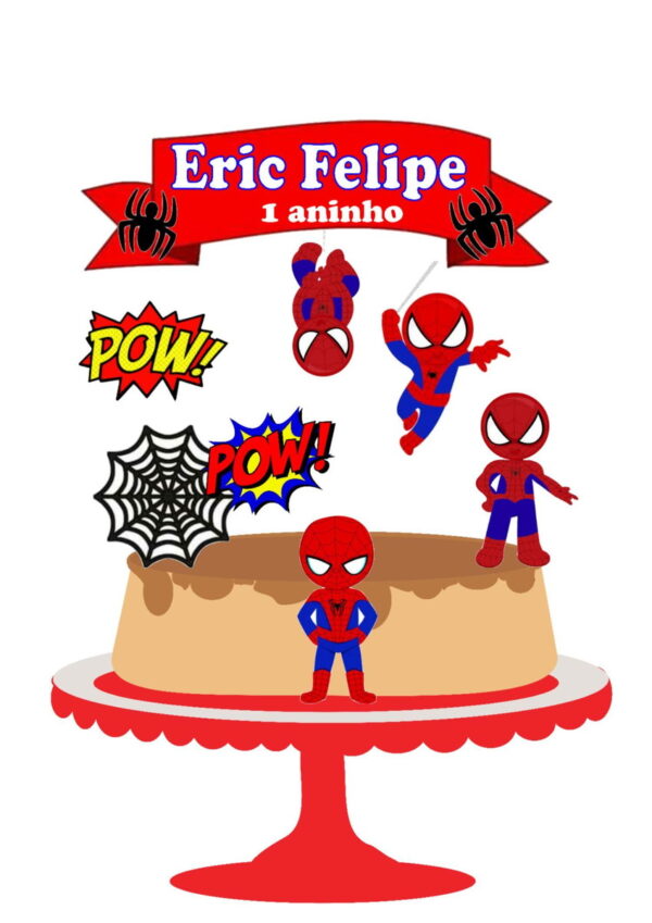 Arquivo de corte Topo de Bolo Homem Aranha 02