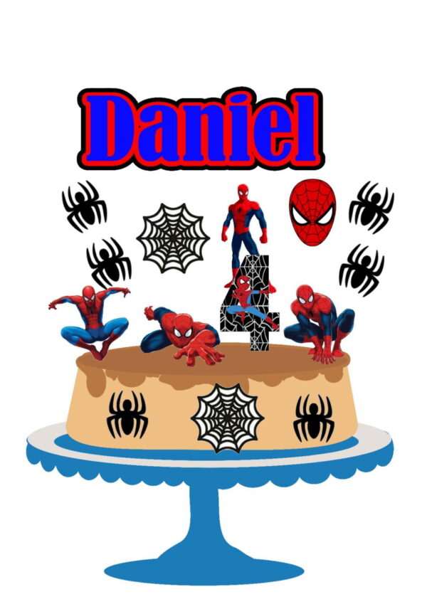 Arquivo de corte Topo de Bolo Homem Aranha 04