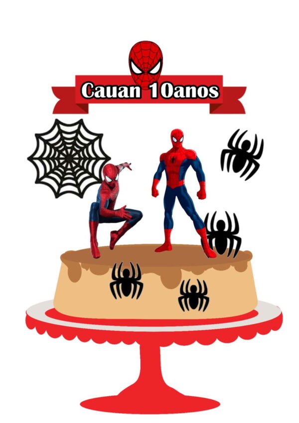 Arquivo de corte Topo de Bolo Homem Aranha 05