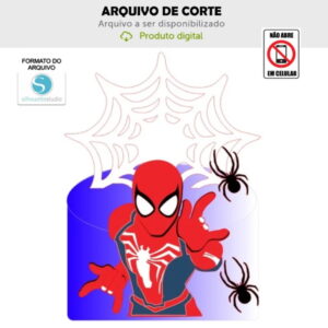 Arquivo de Corte Topo de Bolo Homem Aranha