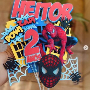 Arquivo de Corte - Topo de Bolo (homem Aranha) 2