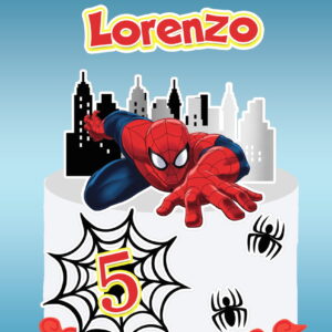 Arquivo de corte topo de bolo Homem Aranha #2 PDF/JPG