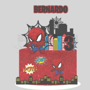 Arquivo de Corte Topo de Bolo Homem Aranha 35b - Bf