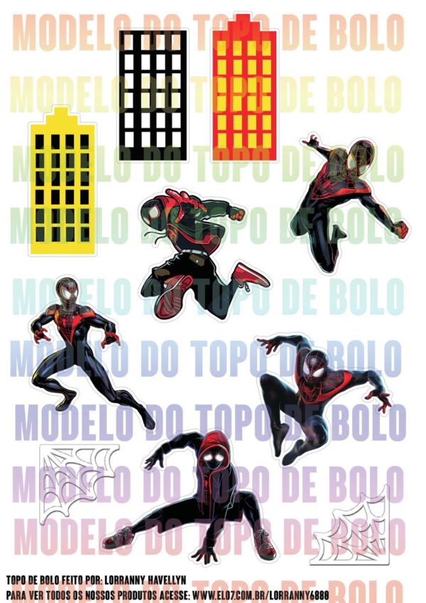 Arquivo Digital Topo de Bolo Homem Aranha #4 Pdf/jpg - Imagem 2
