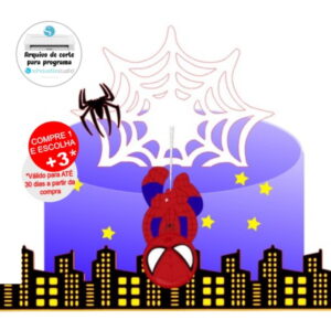Arquivo de Corte Topo de Bolo Homem Aranha