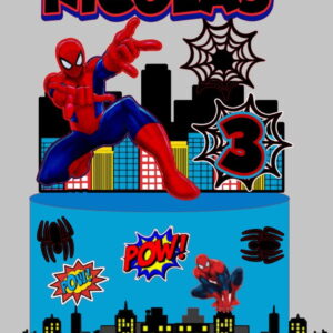 Arquivo de Corte Topo de Bolo Homem Aranha