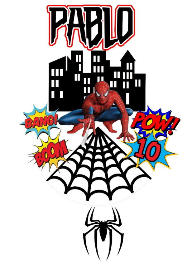 ARQUIVO DE CORTE TOPO DE BOLO HOMEM ARANHA