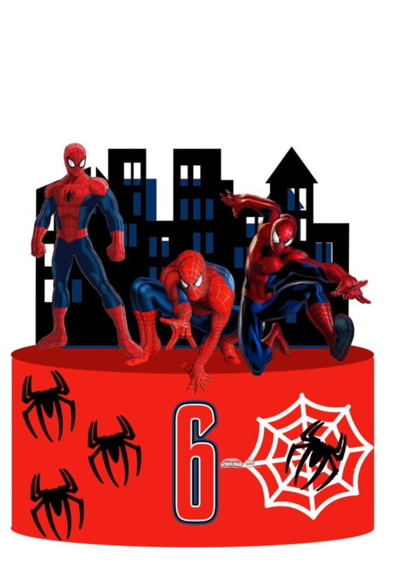 ARQUIVO DE CORTE TOPO DE BOLO HOMEM ARANHA