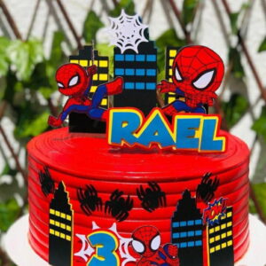 Arquivo de Corte - Topo de Bolo Homem Aranha