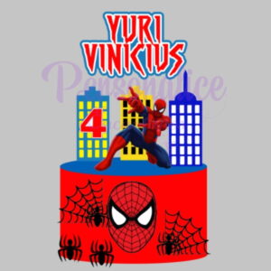 Arquivo de Corte - Topo de Bolo Homem Aranha
