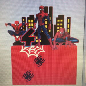 Arquivo de corte topo de bolo homem aranha