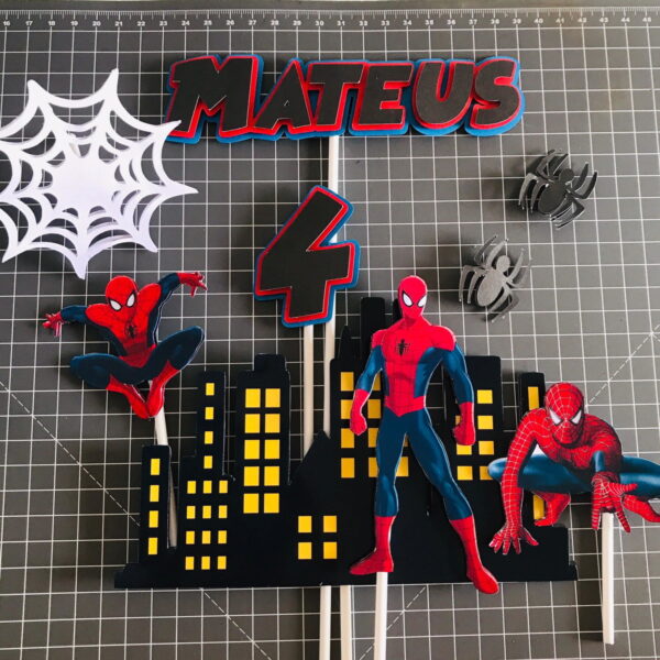 Arquivo de corte topo de bolo homem aranha - Image 2