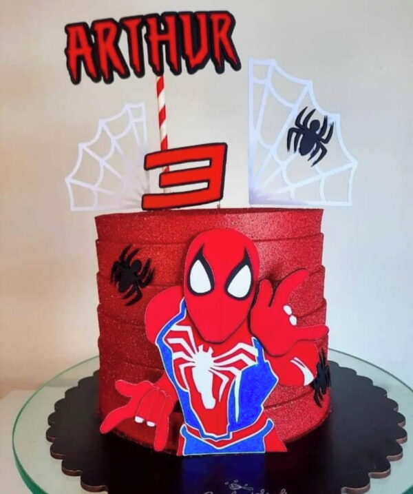 Arquivo de Corte Topo de Bolo Homem Aranha