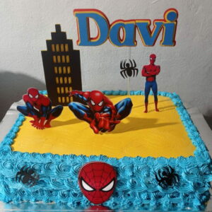 Arquivo de Corte - Topo de Bolo Homem Aranha