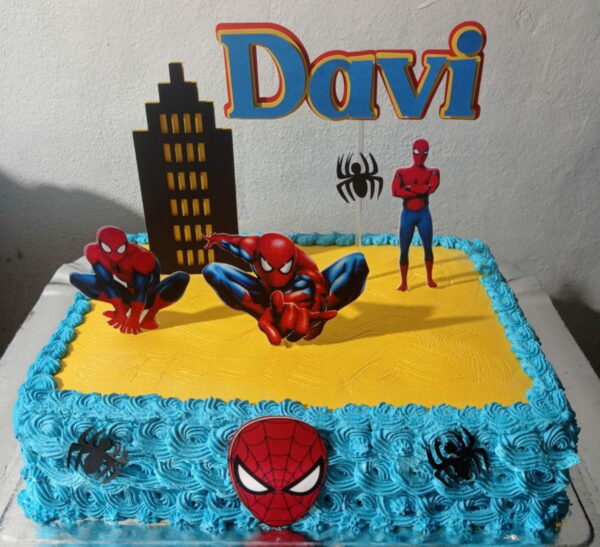 Arquivo de Corte - Topo de Bolo Homem Aranha