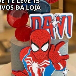 Arquivo de Corte - Topo de Bolo Homem Aranha