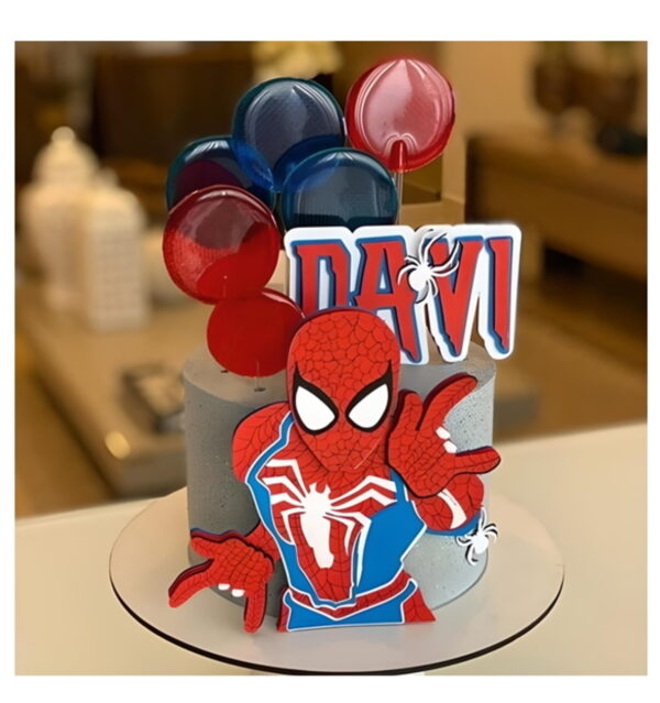 Arquivo de Corte: Topo de Bolo Homem-aranha(camadas)