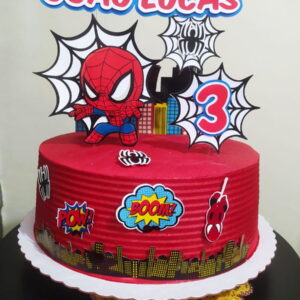Arquivo de Corte Topo de Bolo Homem Aranha Cute