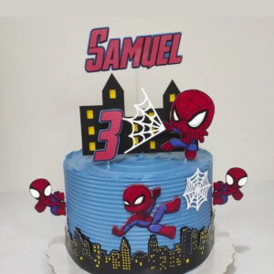 Arquivo de Corte Topo de Bolo Homem Aranha Cute