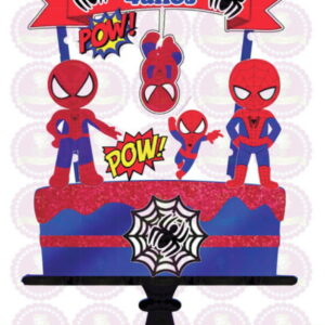 ARQUIVO DE CORTE - TOPO DE BOLO HOMEM ARANHA CUTE REF 173