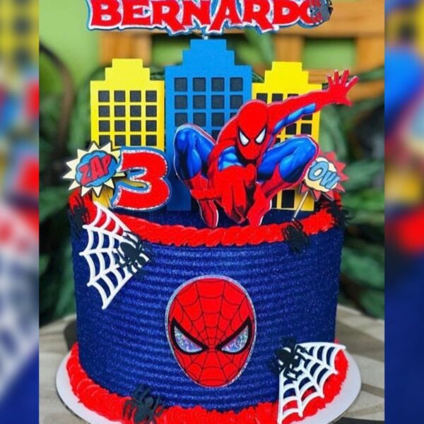 Arquivo de corte / Topo de bolo - HOMEM ARANHA EM CAMADAS 2