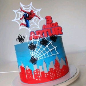 Arquivo de corte / Topo de bolo - HOMEM ARANHA EM CAMADAS 3