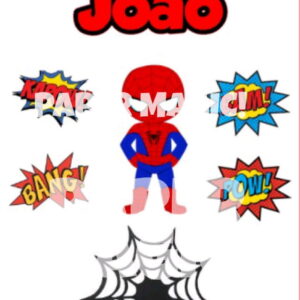 Arquivo de corte topo de bolo homem aranha