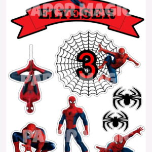 Arquivo de corte topo de bolo homem aranha