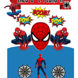 Arquivo de Corte Topo de Bolo Homem Aranha