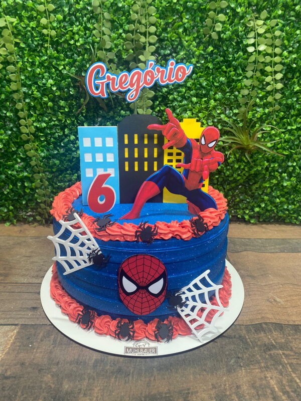 Arquivo de Corte - Topo de Bolo Homem Aranha