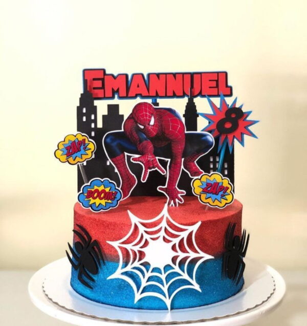 Arquivo de corte topo de bolo homem aranha