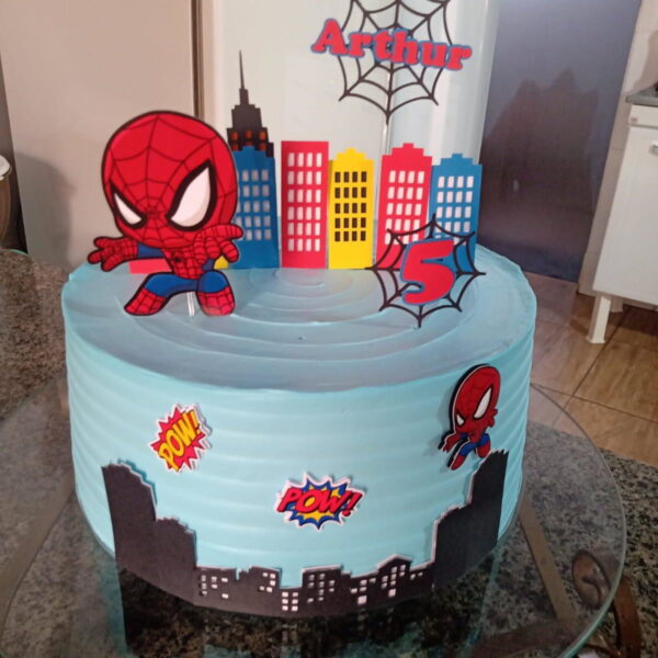 Arquivo de Corte Topo de Bolo Homem Aranha