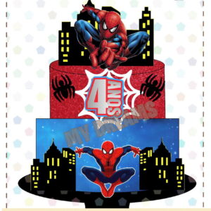 ARQUIVO DE CORTE - TOPO DE BOLO HOMEM ARANHA REF 092