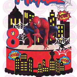 ARQUIVO DE CORTE - TOPO DE BOLO HOMEM ARANHA REF 298