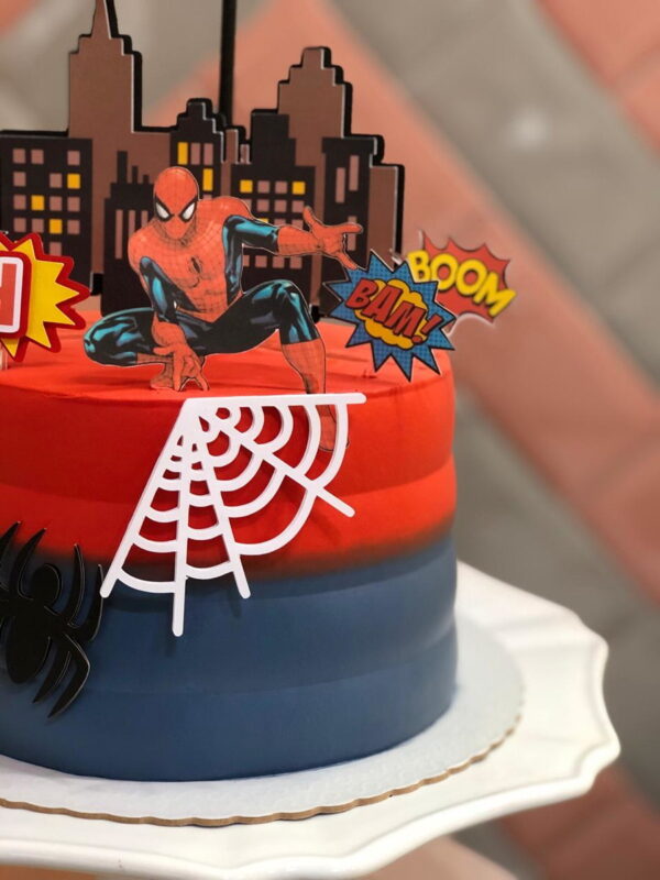 ARQUIVO DE CORTE Topo de Bolo - Homem Aranha - Image 3