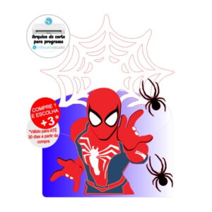 Arquivo de Corte Topo de bolo Homem Aranha - Spider Man