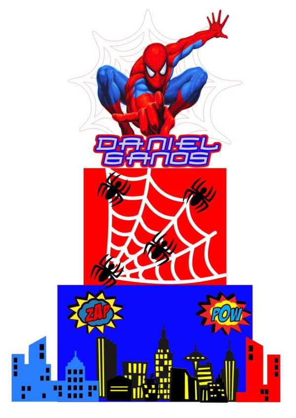 ARQUIVO DE CORTE TOPO DE BOLO HOMEM ARANHA