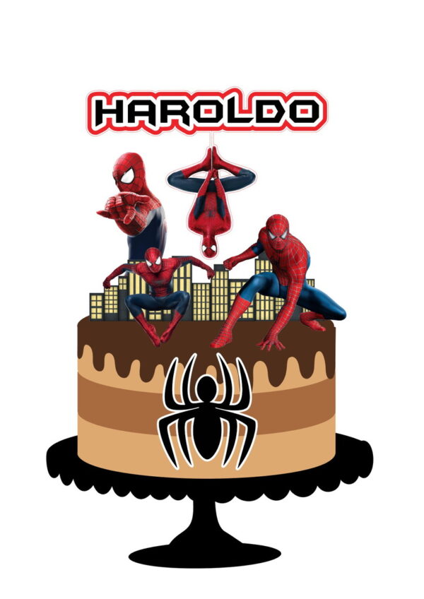 Arquivo de Corte Topo de Bolo Homem Aranha
