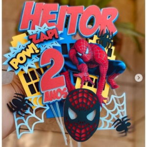 Arquivo de Corte Topo de Bolo Homem Aranha Studio