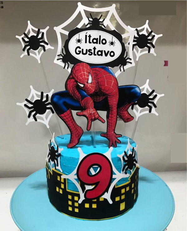 Arquivo de Corte Topo de Bolo Homem Aranha